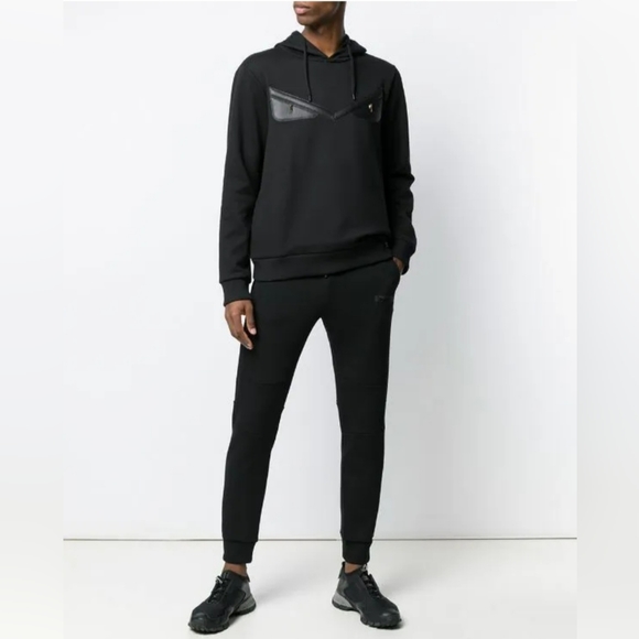 NWT and DUST Bag FENDI Monster Leather Bug Eye Hoodie Sweater - Picture 1 of 4